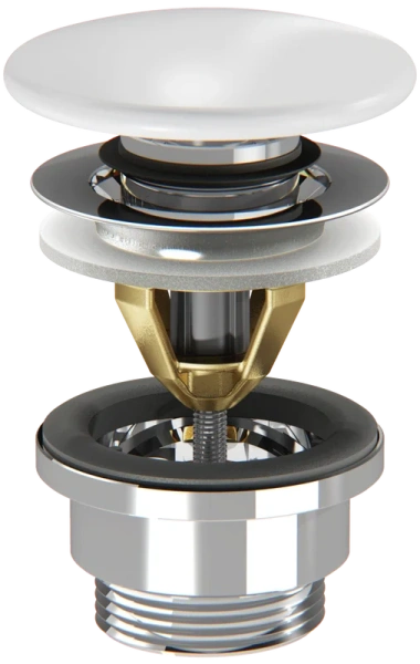 Донный клапан Jacob Delafon E78262-00 клик клак, белый 345196