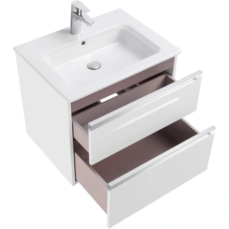 тумба белый глянец 58,5 см roca the gap a857397806