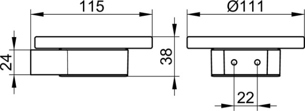 Мыльница Keuco Plan 14955 019000 хром