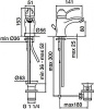 смеситель для раковины treemme miss 1610.cc