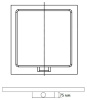 душевой поддон из искусственного камня rgw sta-01b 90x90 16330199-04 черный