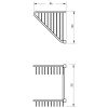 полка корзина migliore complementi 22044 угловая, цвет хром